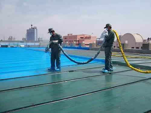 屋頂防腐防水液壓聚脲噴涂機案例